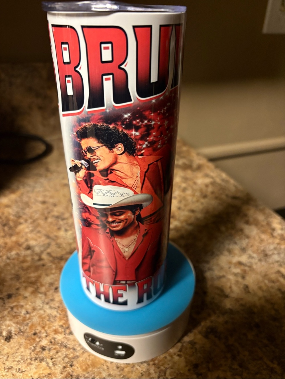 BRUNO Mars Concert Tumbler - Red & White
